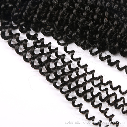 Grade 8A Human Hair Extension Brazilian and Peruvian Hair double drawn Bundles Kinky Curly remy Virgin Hair